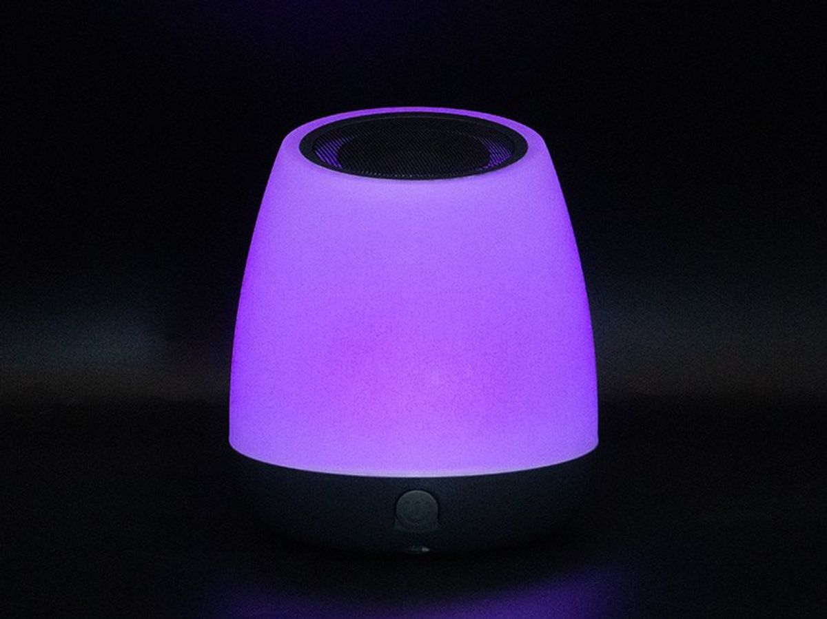 Bluetooth Høyttaler med LED-Lys - Oppladbar med Fargeskiftende Led-Lys
