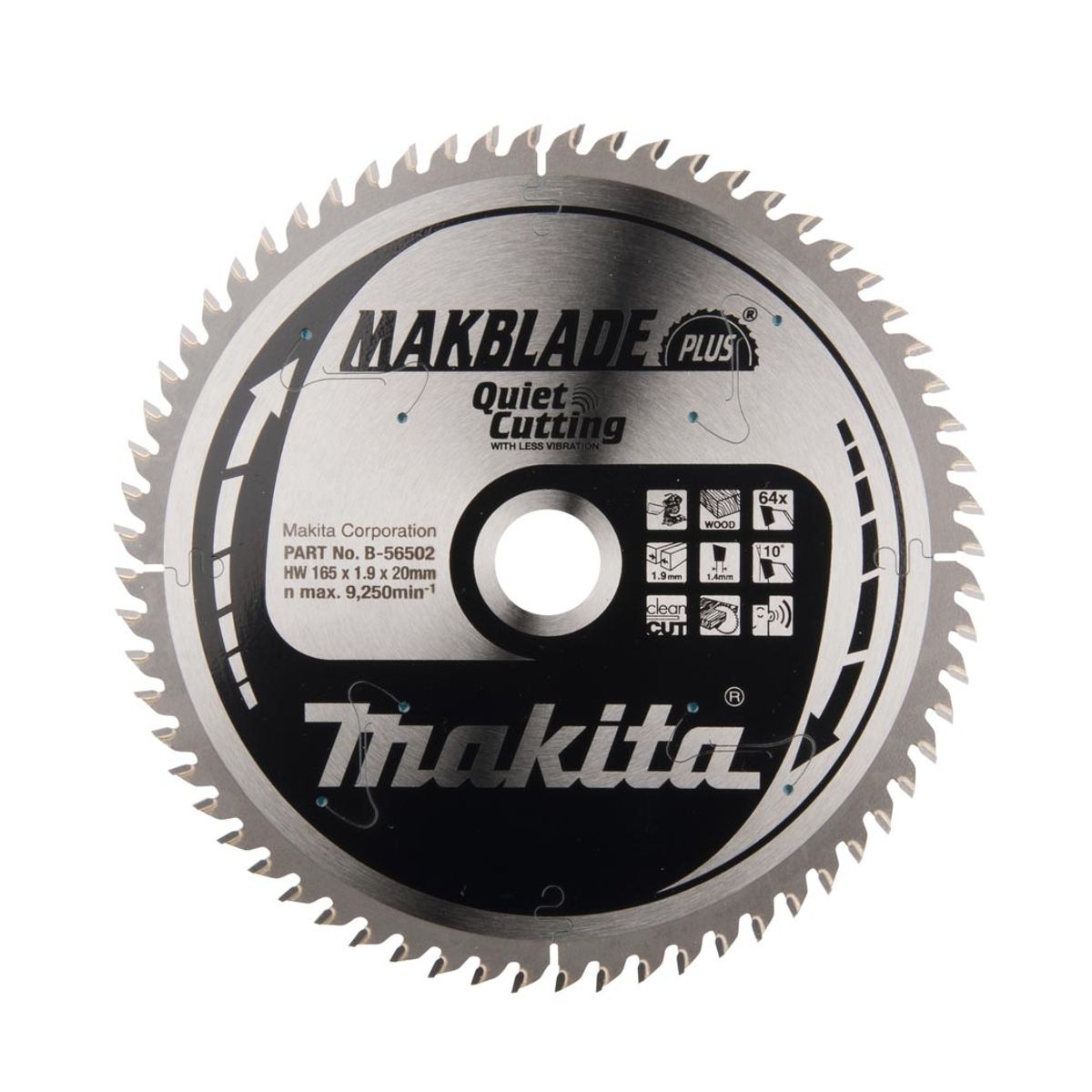 Makita Sirkelsagblad Makblade Plus 165 mm Tre B-56502