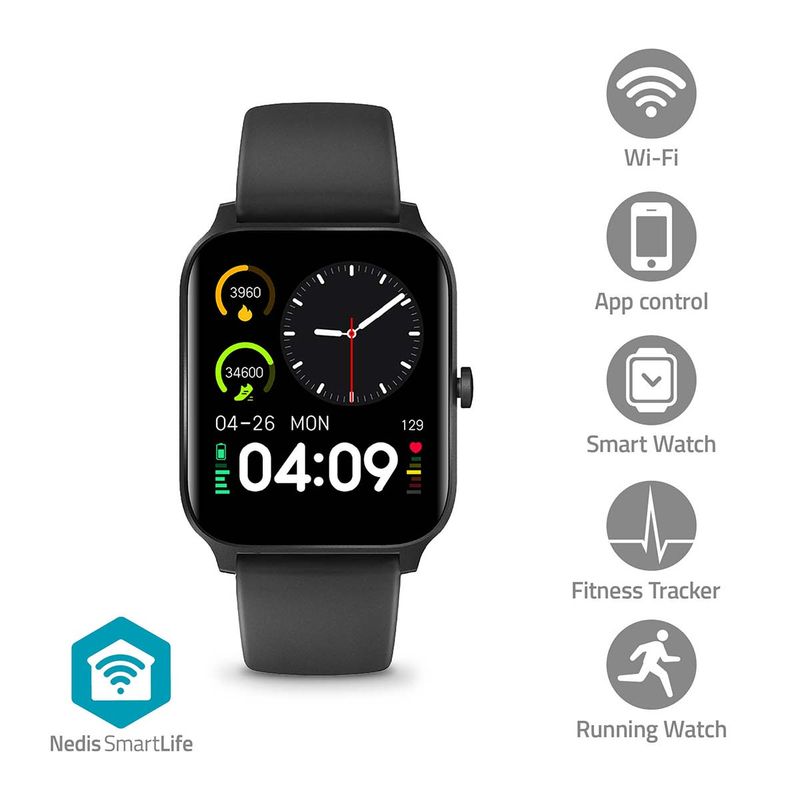 Smartklokke- Vanntett IP68 - 240 Timer Driftstid - Android / IOS