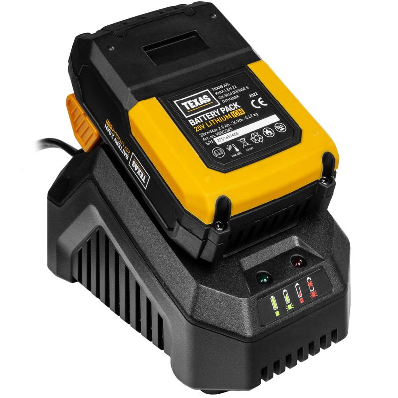 Batteridrevet Grensag / Stangsag - 20V m/Batteri & Lader - Teleskop - Texas PCX2000
