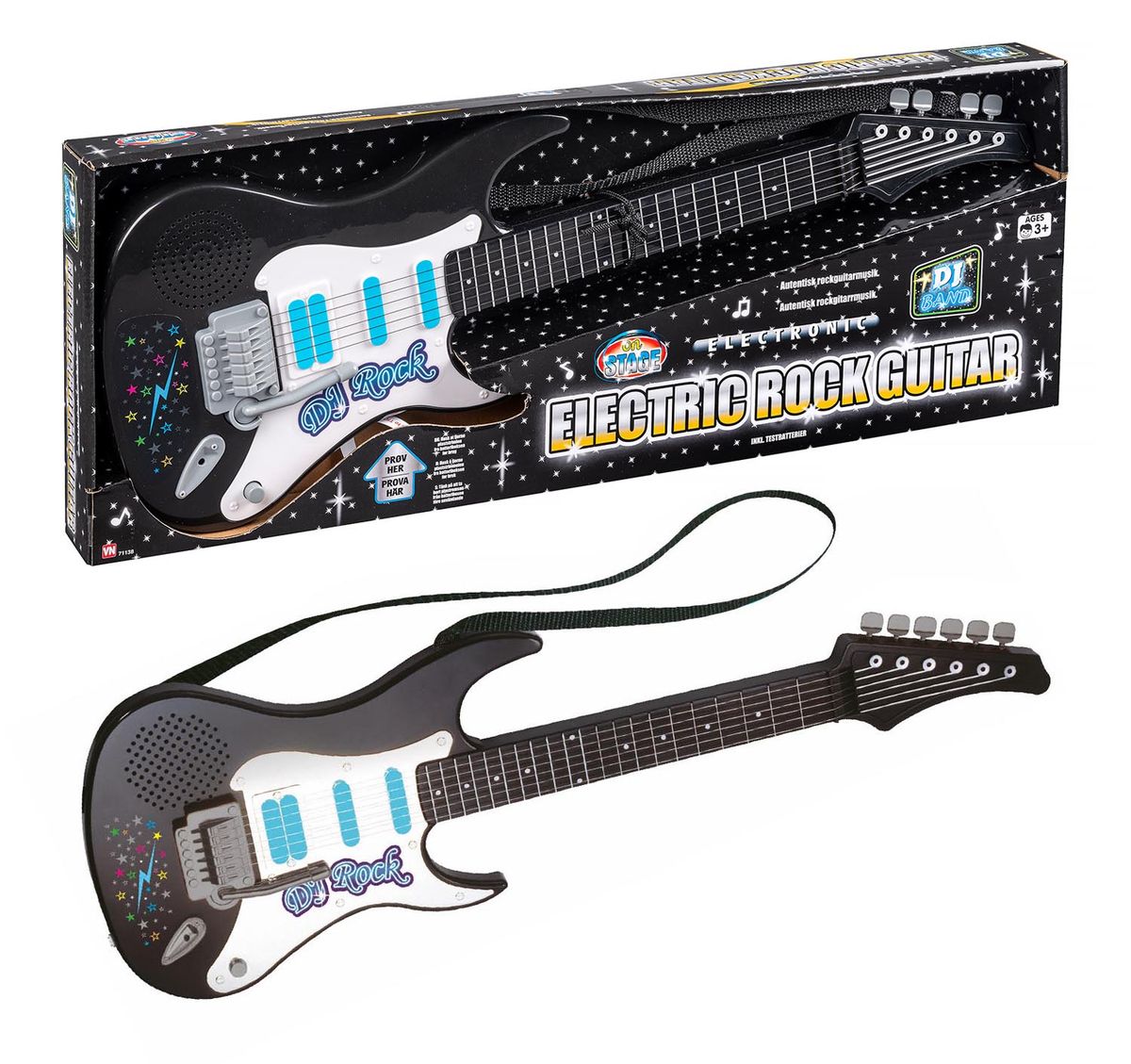 Elektrisk Leke Gitar for Barn - Med ekte Rockelyder
