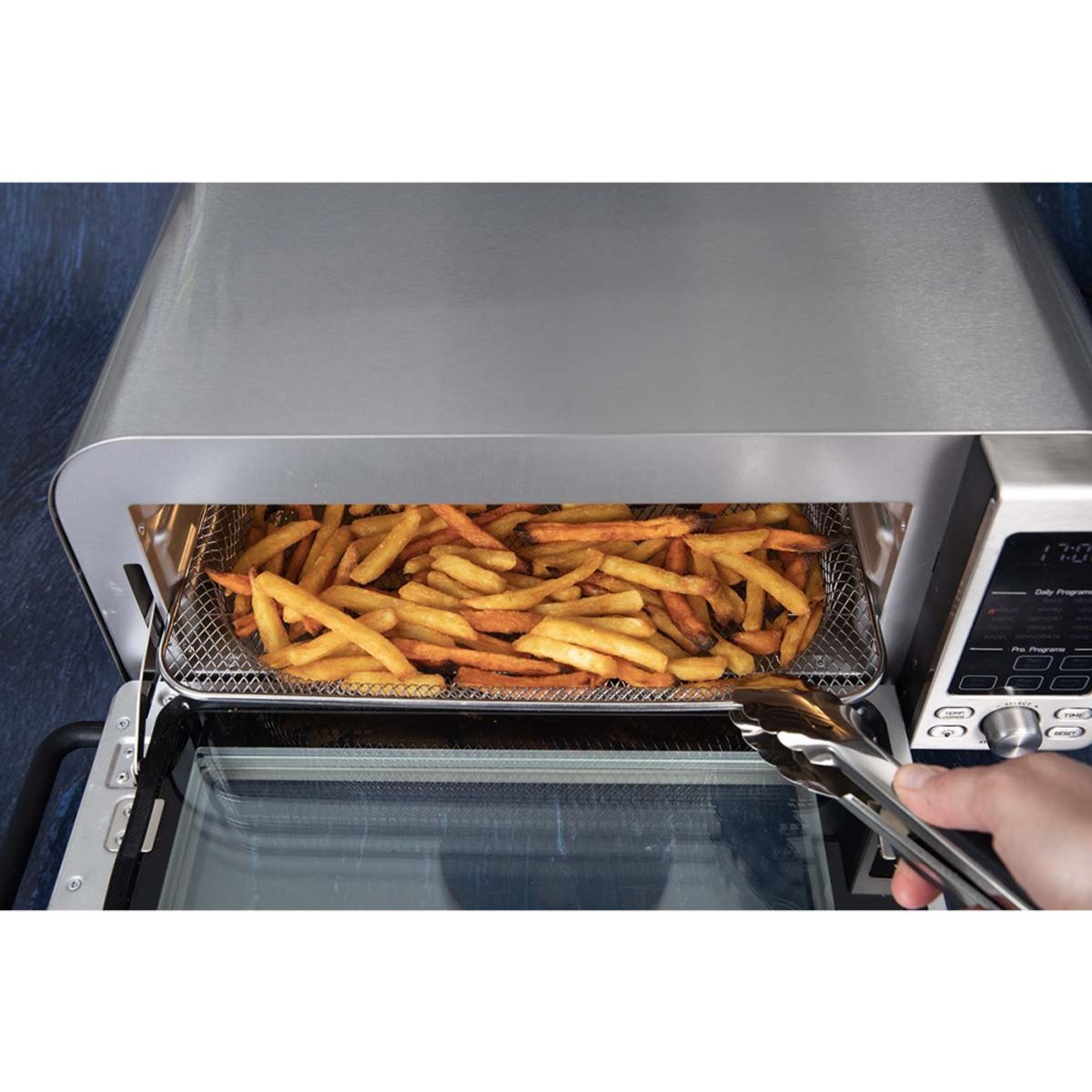 Pizzaovn - Luftfrityr 18 Liter 2000 Watt - 15 Funksjoner - Rustfritt Stål
