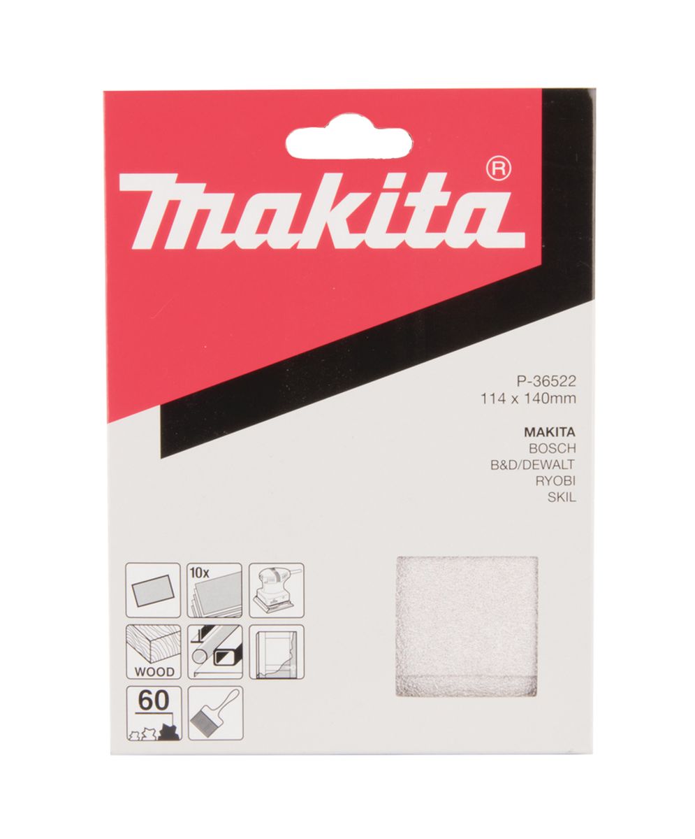 Makita Slipepapir 114x140 mm K60 10 stk. P-36522