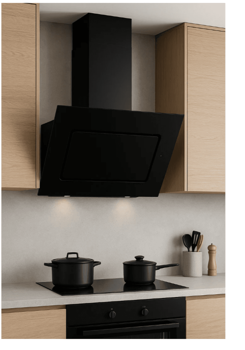Silverline Ventilator Fellsavtrekk/Sentralventilasjon 60cm SVART YDUN SC 3422-60 SR 