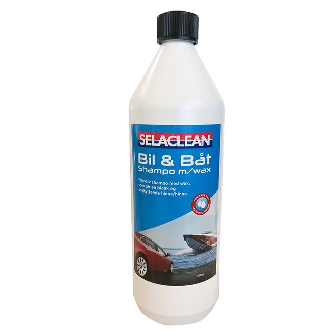 Hovedbilde SELACLEAN Båt & Bilshampo 1 liter med voks