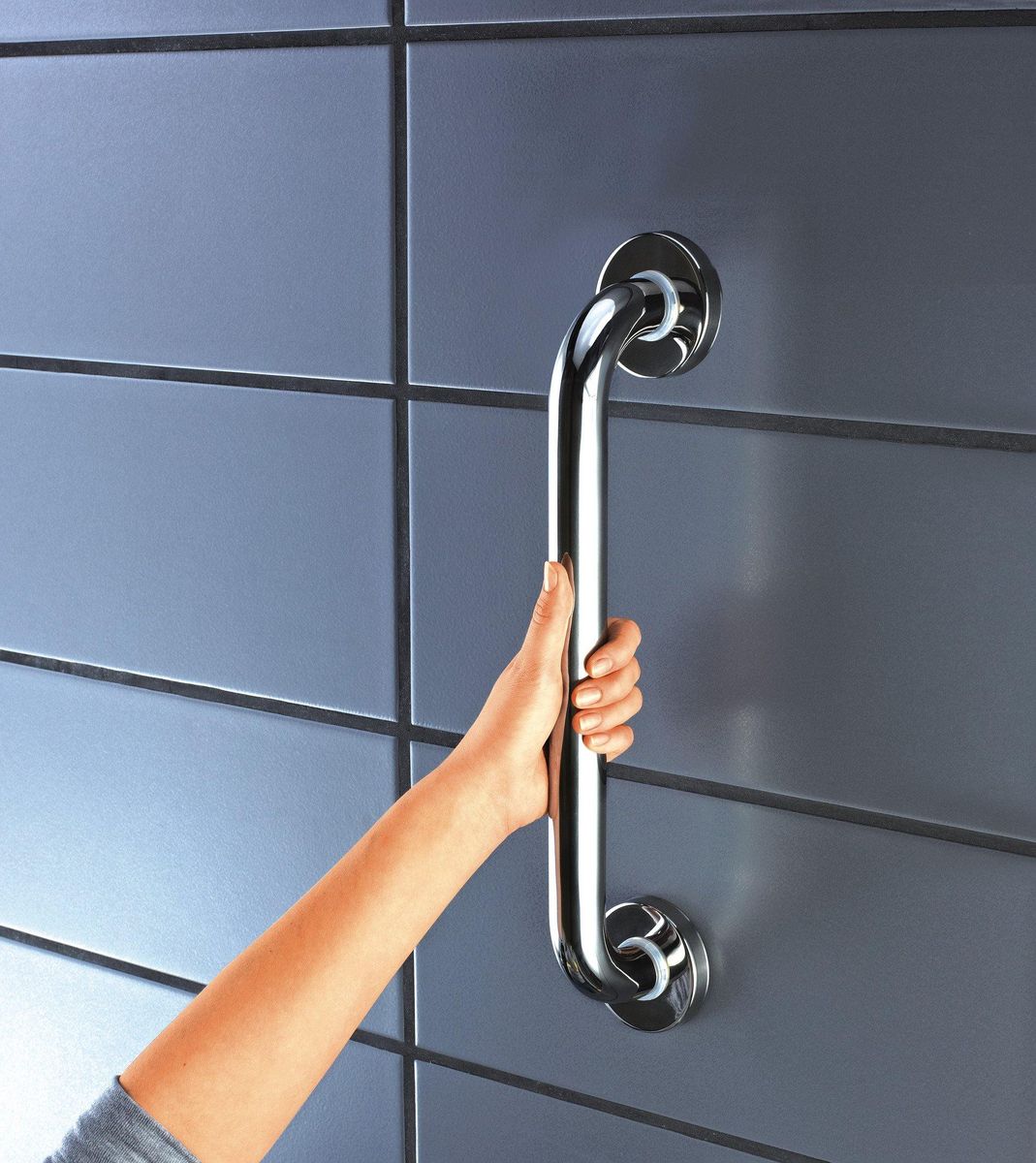 Ridder støttehåndtak 45 cm blank