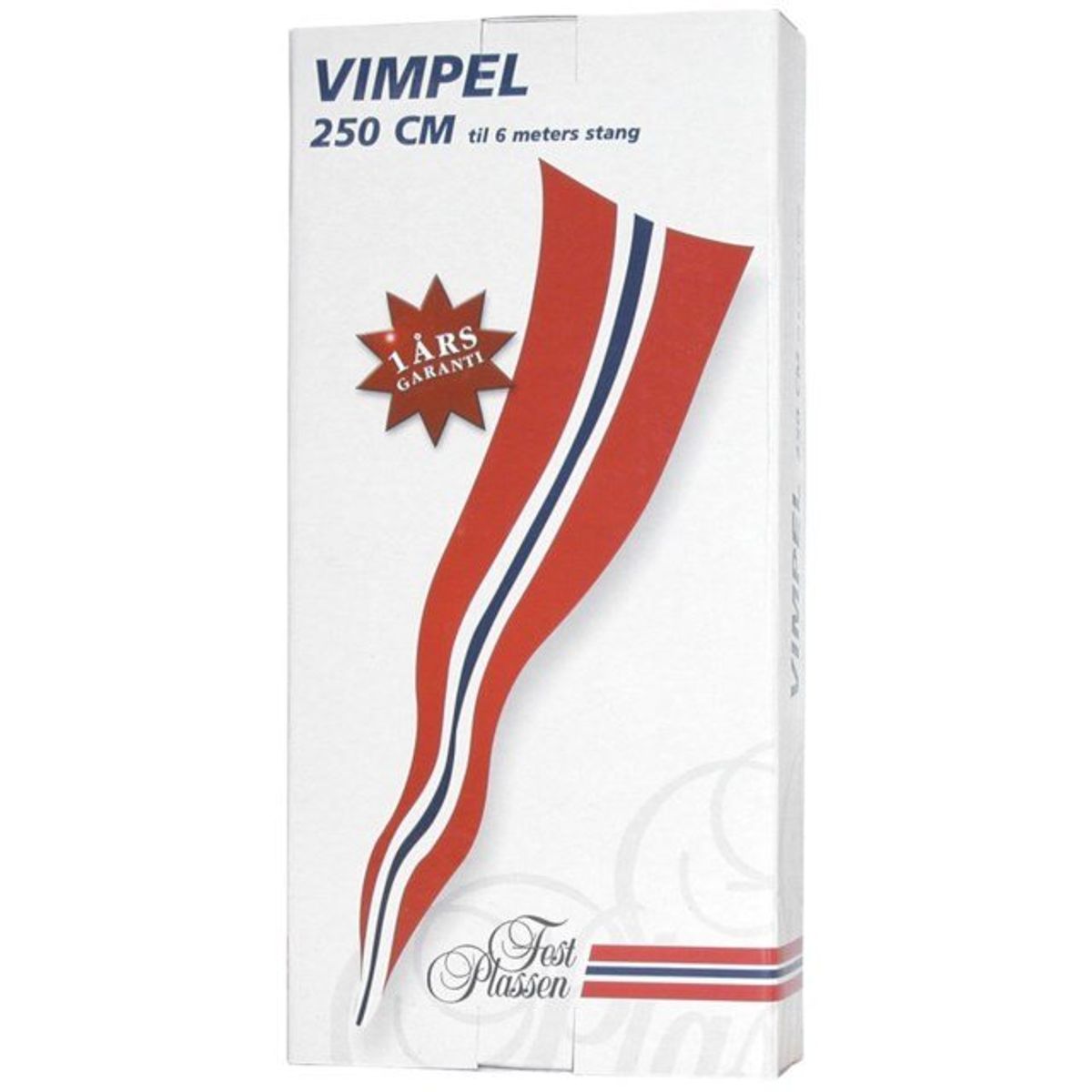 Flagg Vimpel 250cm - 6 Meter Stang